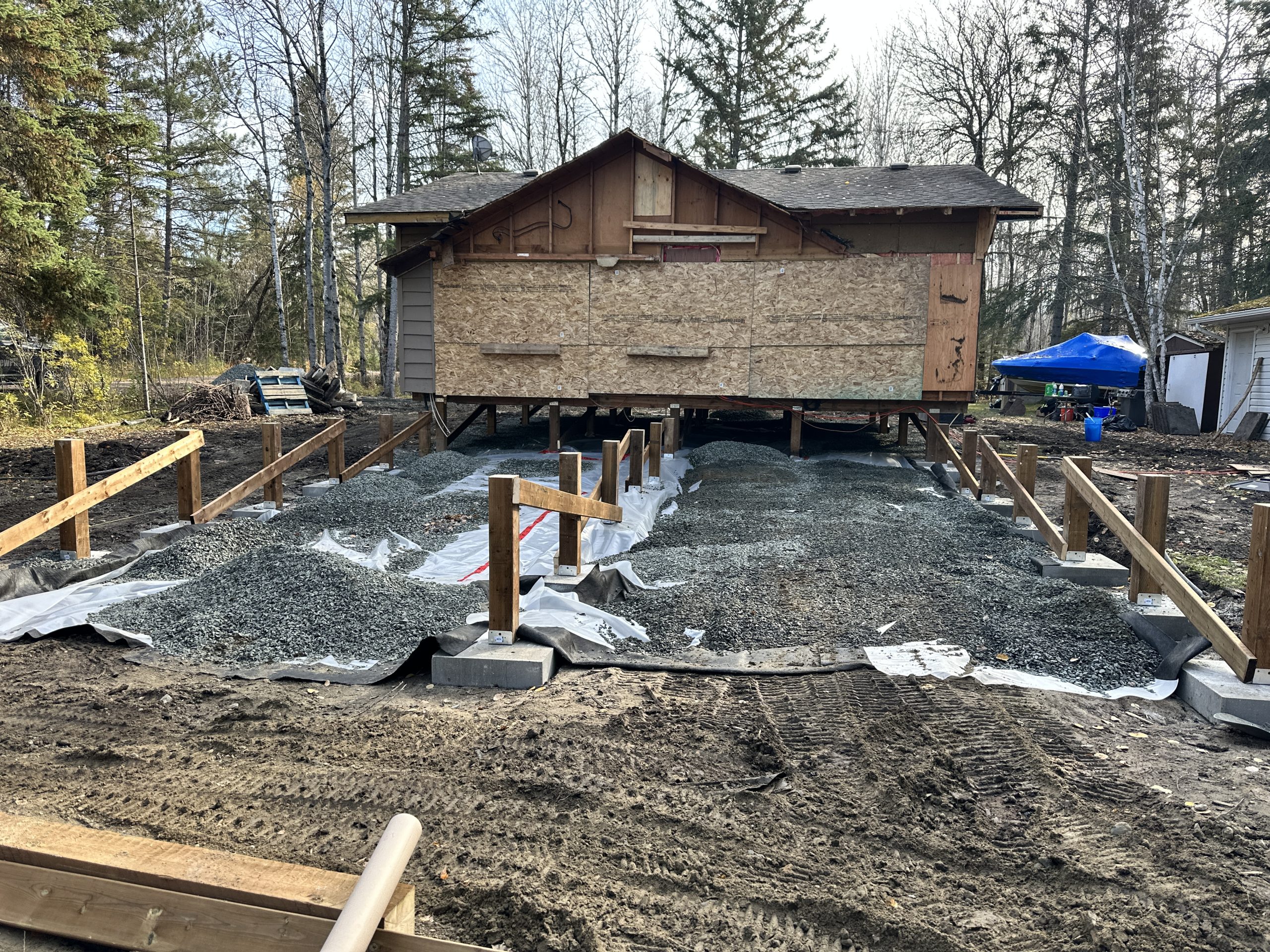 Post and Pad foundation